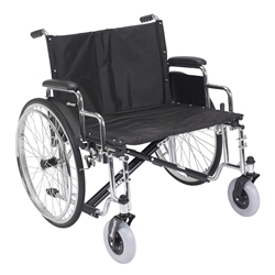 Drive Medical Bariatric Sentra EC Heavy-Duty, Extra-Extra-Wide Wheelchair - Weight Capacity 700 lbs.