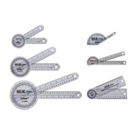 Fabrication Enterprises Baseline Plastic Goniometer - 360 Degree Head - 12.5" Arms
