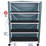 MJM Jumbo Four Shelf Linen Cart