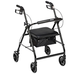 Drive Medical Aluminum Rollator, 6" Casters