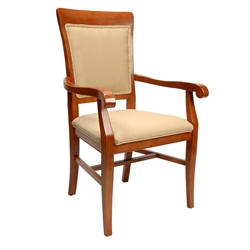 Akin Industries Contemporary Square Back Dining Chair - with or w/o Armrest