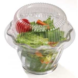 Cambro Disposable Dome Cover Lids for 5 oz. Swirl Bowls (1000/cs) - Clear