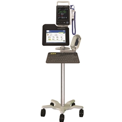 Nurse Rosie EHR Smartcart with Rosebud® VC Vital Signs Monitor