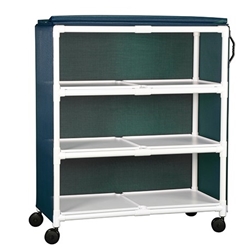 IPU Standard Line Jumbo Linen Cart - Three Shelves