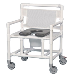 IPU Oversize Open Front Shower Chair Commode