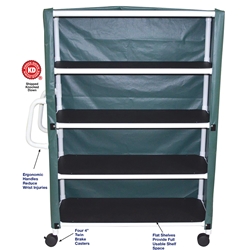 MJM Jumbo Four Shelf Linen Cart