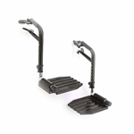 Invacare Swing-Away Footrests, Composite Footplates (No Heel Loops) (compatible with all Tracer & 9000 Series with exception of the 9000 Topaz Wheelchairs)