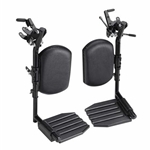 Invacare Swing-Away Elevating Legrests, Aluminum Footplates, and Padded Calf Pads, (compatible with all Tracer & 9000 Series with exception of the 9000 Topaz Wheelchairs)