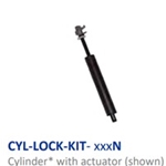 Cylinder PAB17 600N (Includes Cylinder, Actuator, Lever & Cable Clip)(Recline Function) (MUST PROVIDE SERIAL #)