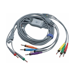 ECG Cable (4mm, banana connector, AHA) for SE-12 Express, (SE-1200 Express) Basic, (SE-1200 Express)