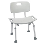 Drive Medical Deluxe Aluminum Bath Chair  With Tool-free Removable Back - 1/cs