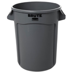 Rubbermaid Round Brute Container, Plastic, 32 gal. & Lids - Various Colors