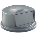 Rubbermaid Round Brute Dome Top Lid for 44 gal. Waste Containers, 24" Dia. - Gray or Red