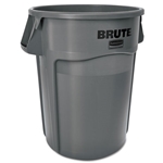 Rubbermaid Round Brute Container, Plastic, 55 gal. - Various Colors